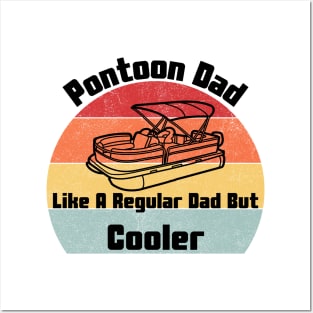 Pontoon Captain Dad Posters and Art